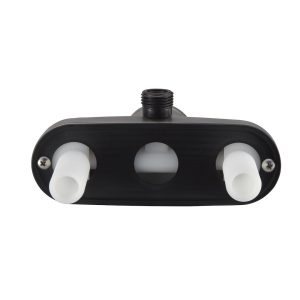 Dura Faucet Shower Control Valve, 1 Valve, Single Piece Wall Mount, Ball Valve, 4 Inch Center Distance, 2 Hole Application – DF-SA150-SN
