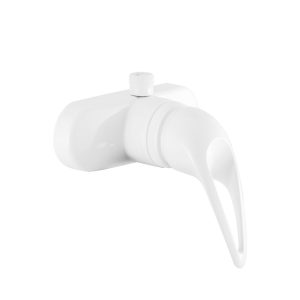 Dura Faucet Shower Control Valve, 1 Valve, Single Piece Wall Mount, Ball Valve, 4 Inch Center Distance, 2 Hole Application – DF-SA150-WT