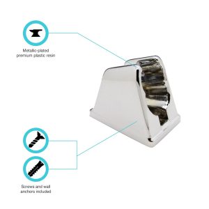 Dura Faucet Shower Head Mount, Wall Mount, Two Position, Without Swivel, Polished Chrome Plated – DF-SA156-CP