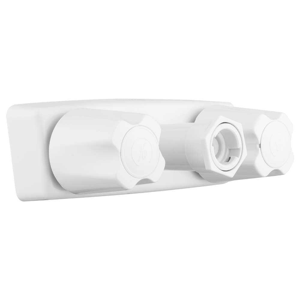 Dura Faucet Faucet, Used for Shower, Non-Metallic, Quick Connector Connection, White, Must Also Use Part Number DF-SA187-WT – DF-SA180-WT