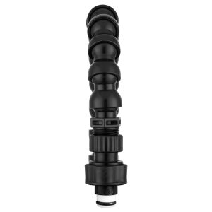 Dura Faucet Faucet Spout, Used for Shower Faucet, Flexable Hose Type, With Quick Connector, Black – DF-SA183-BK