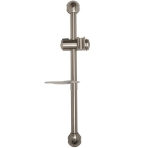 Dura Faucet Shower Head Slide Bar, Brushed Satin Nickel Plated, Brass and Plastic – DF-SA300CL-SN
