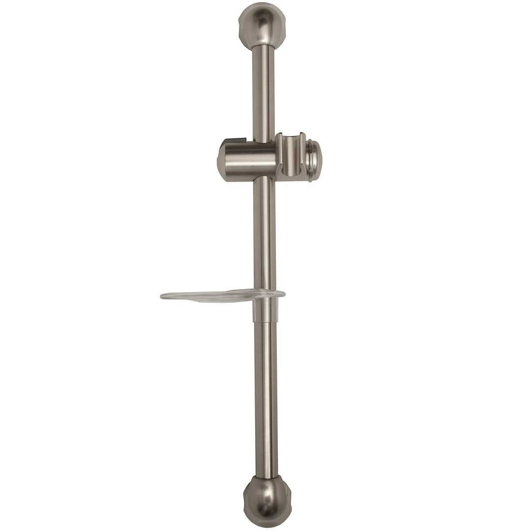 Dura Faucet Shower Head Slide Bar, Brushed Satin Nickel Plated, Brass and Plastic – DF-SA300CL-SN