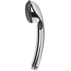 Dura Faucet Shower Head, Hand Held, With Single Function Flow Setting, Polished Chrome Plated, Plastic, With Flow Control Switch – DF-SA400-CP