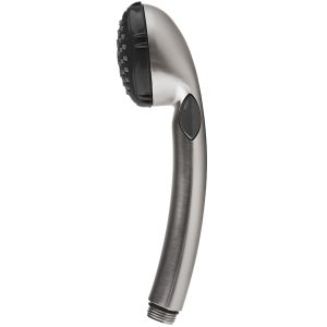 Dura Faucet Shower Head, Hand Held, With Single Function Flow Setting, Brushed Satin Nickel Plated, Plastic, With Flow Control Switch – DF-SA400-SN
