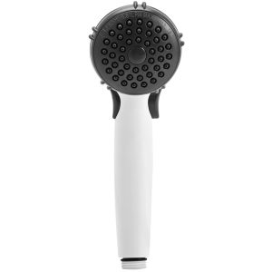 Dura Faucet Shower Head, Hand-Held with 60 Inch Stainless Steel Hose, Single Spray Function, White – DF-SA400K-WT