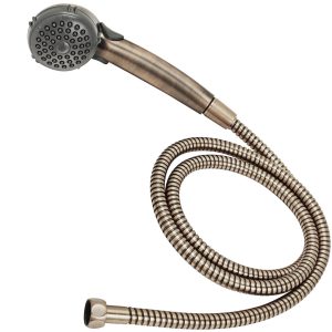 Dura Faucet Shower Head, Hand Held, With Single Function Flow Setting, Oil Rubbed Bronze Coated, Plastic, With Flow Control Switch – DF-SA400-ORB