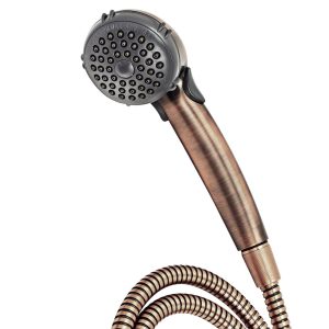 Dura Faucet Shower Head, Hand Held, With Single Function Flow Setting, Oil Rubbed Bronze Coated, Plastic, With Flow Control Switch – DF-SA400-ORB