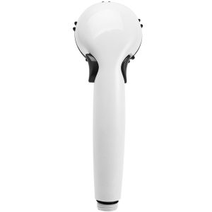 Dura Faucet Shower Head, Hand Held, With Single Function Flow Setting, White, Plastic, With Flow Control Switch – DF-SA400-WT