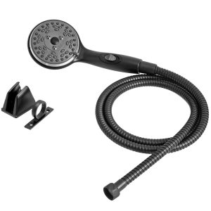 Dura Faucet Shower Head, Hand Held, With Hose Kit – DF-SA432K-MB