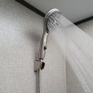 Dura Faucet Shower Head, Hand Held, Brushed Satin Nickel Plated, With Hose Kit – DF-SA432K-SN