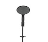 Dura Faucet Shower Head, Hand Held with 60 Inch Stainless Steel Hose, Single Spray Function, 6 Inch Diameter, Matte, Black – DF-SA434K-MB