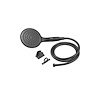 Dura Faucet Shower Head, Hand Held with 60 Inch Stainless Steel Hose, Single Spray Function, 6 Inch Diameter, Matte, Black – DF-SA434K-MB