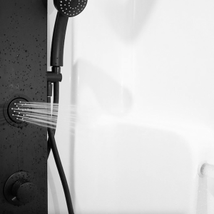Dura Faucet Shower System, Shower Panel Tower, 3 Water Outlets(shower Head/ Hand Shower/ Jet Spray Shower), Thermostatic Mixer – DF-SA913-MB