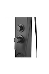 Dura Faucet Shower System, Shower Panel Tower, 3 Water Outlets (shower Head/ Shower Wand/ Jet Spray Shower), 2 Handles, Wall Mount – DF-SA914-MB