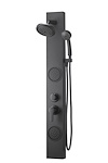 Dura Faucet Shower System, Shower Panel Tower, 3 Water Outlets (shower Head/ Shower Wand/ Jet Spray Shower), 2 Handles, Wall Mount – DF-SA914-MB