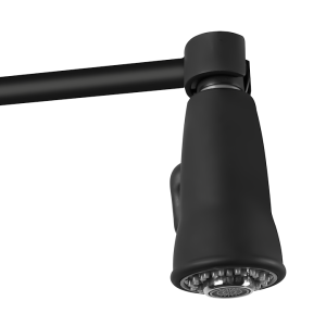 Dura Faucet Faucet, Used for Kitchen, Single Piece, Streamline Coil Spring Pull-Down Handle Spout, One Lever Handle, Matte Black – DF-MK504SLK-MB