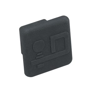 Draw-Tite Trailer Hitch Cover, Fits 1-1/4 Inch Receiver, With Draw-Tite Logo, Black, Rubber, Single – 2211