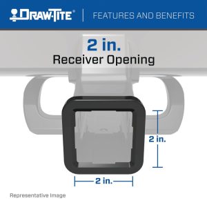 Draw-Tite Trailer Hitch Rear, Class IV, Square Tube Welded, 2 Inch Receiver, 10000 Pound Weight Carrying Capacity/ 1000 Pound Tongue Weight – 41553