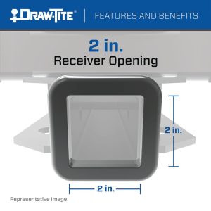 Draw-Tite Trailer Hitch Rear, Ultra Frame ®, Class V, Square Tube 3-Piece, 2 Inch Receiver – 41906