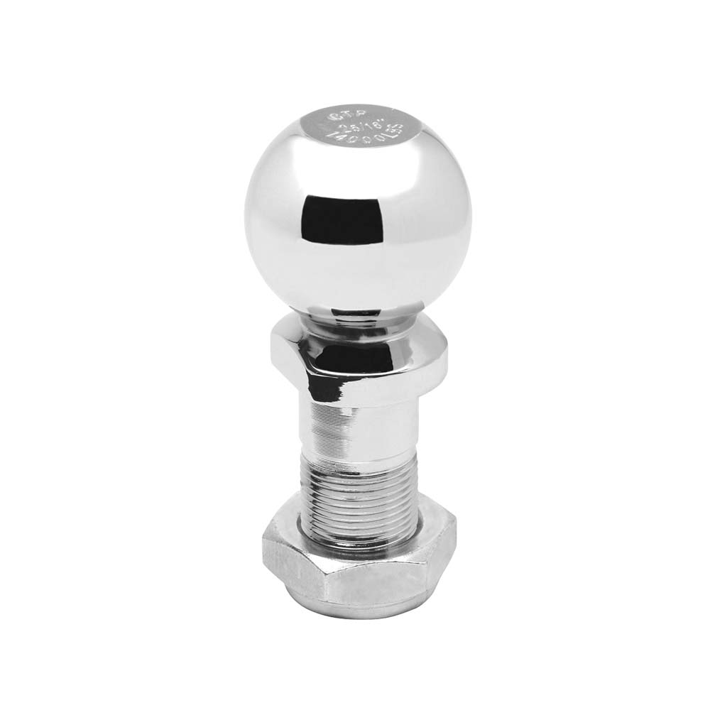 Draw-Tite Pintle Hitch Ball, Replacement Ball for Pintle Hook, 2-5/16 Inch, Chrome Plated, With 1-1/8 Inch Diameter Shank – 63052