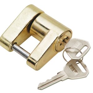 Draw-Tite Trailer Coupler Lock, 1/4 Inch Pin, With 2 Keys, For Straight Tongue Couplers – 63225