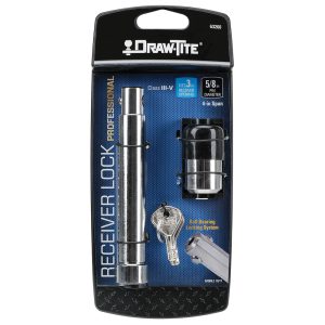 Draw-Tite Trailer Hitch Pin, Barbell Style, Locking, 5/8 Inch Diameter, Fits Class V Hitches, 4 Inch Span – 63260