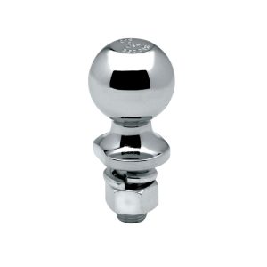 Draw-Tite Trailer Hitch Ball, 2 Inch Ball, 3500 Pound Gross Trailer Weight Capacity, 3/4 Inch Diameter 2-3/8 Inch Long Shank, Chrome, Steel – 63822