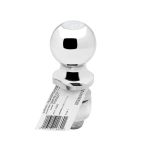 Draw-Tite Trailer Hitch Ball, 2 Inch Ball, 7500 Gross Trailer Weight Capacity, 1 Inch Diameter 2-1/8 Inch Long Shank, Chrome, Steel, Single – 63845