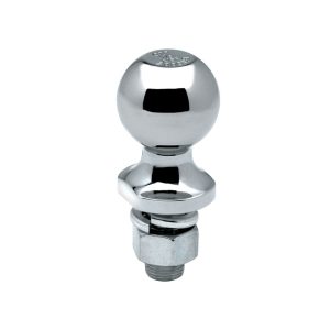 Draw-Tite Trailer Hitch Ball, 1-7/8 Inch Ball, 2000 Pound Gross Trailer Weight Capacity, 1 Inch Diameter 2-1/8 Inch Long Shank, Chrome, Steel – 63884