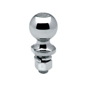 Draw-Tite Trailer Hitch Ball, 2 Inch Ball, 3500 Pound Gross Trailer Weight Capacity, 3/4 Inch Diameter 1-1/2 Inch Long Shank, Chrome, Steel – 63887