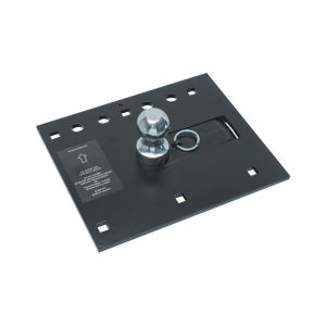 Draw-Tite Gooseneck Trailer Hitch Head, Fold-Down, 6250 Pound Weight Carrying/25000 Pound Weight Distributing, Powder Coated, Black – 8339