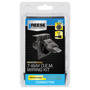 Draw-Tite Trailer Wiring Connector, Towpower, Vehicle Side, 7-WAY Blade, With Mounting Hardware – 85219