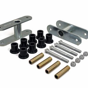 Daystar Leaf Spring Shackle, Super, Adds 1.5 Inch Lift, Greaseable, With Grease Grooved Polyurethane Bushings – KG61001BK