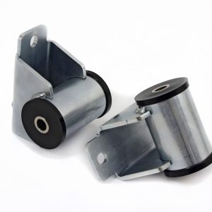 Daystar Motor Mount, Cushioned, Silver and Black, Heavy Duty Steel and Polyurethane – KJ01004BK