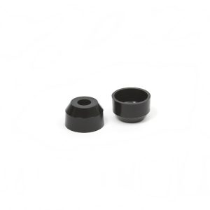 Daystar Tie Rod End Boot, Top 19/32 Inch Outside Diameter/Bottom 1-3/8 Inch Outside Diameter, Round, Black, Polyurethane, Set of 2 – KU13001BK