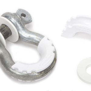Daystar D-Ring Isolator, 3/4 Inch Ring Size/ Includes Washers, Snap-On, Polyurethane, White, Set of 2 – KU70057WH