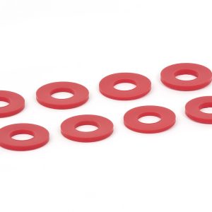 Daystar D-Ring Washer, For 3/4 Inch Pin, Polyurethane, Red, Set of 8 – KU71074RE