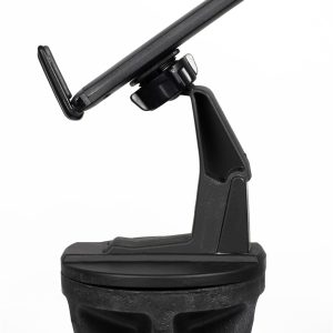 Daystar Cell Phone Mount, Universal Hands Free, 360 Degree Swivel, Cup Holder Mount, Black, Polyurethane – KU81001BK