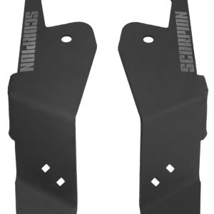 Daystar Driving/ Fog Light Mounting Bracket, Scorpion, Bolt-On, Powder Coated, Mounts Single Light to A-Pillar, Black, Aluminum, Set of 2 – P000011