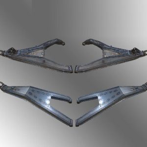 Daystar Control Arm, Dual Sport, Boxed, Non Adjustable, Black, Steel, Set of 4 – RZR-05300-1-PBB