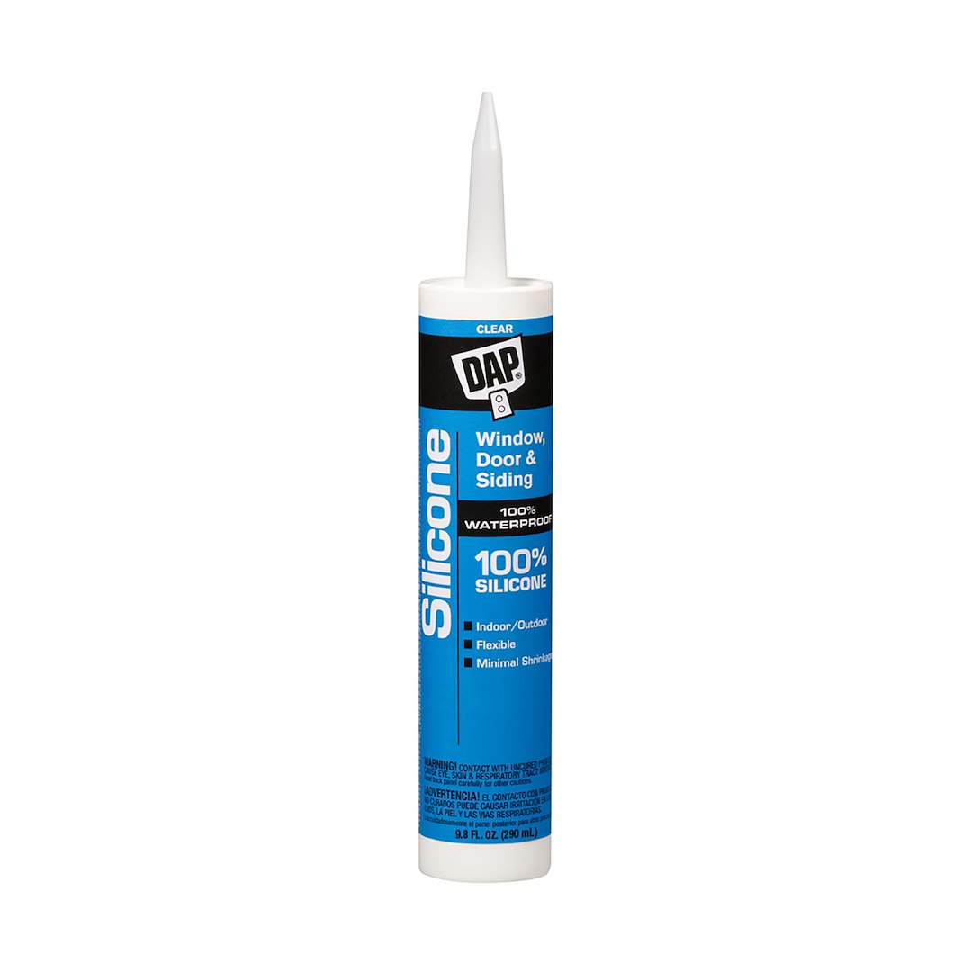 Dap Caulk Sealant, Used to Seal Around Windows/ Doors/ Siding/ Trim/ Gutter/ Vents/ Molding, Silicone Caulk, Non-Paintable, Clear – 7079808641