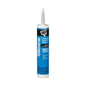 Dap Caulk Sealant, Used to Seal Around Windows/ Doors/ Siding/ Trim/ Gutter/ Vents/ Molding, Silicone Caulk, Non-Paintable, Aluminum – 7079808643