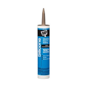 Dap Caulk Sealant, Used to Seal Around Windows/ Doors/ Siding/ Trim/ Gutter/ Vents/ Molding, Silicone Caulk, Non-Paintable, Bronze – 7079808647