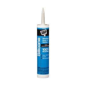 Dap Caulk Sealant, Used to Seal Around Windows/ Doors/ Siding/ Trim/ Gutter/ Vents/ Molding, Silicone Caulk, Non-Paintable, Almond – 7079808649