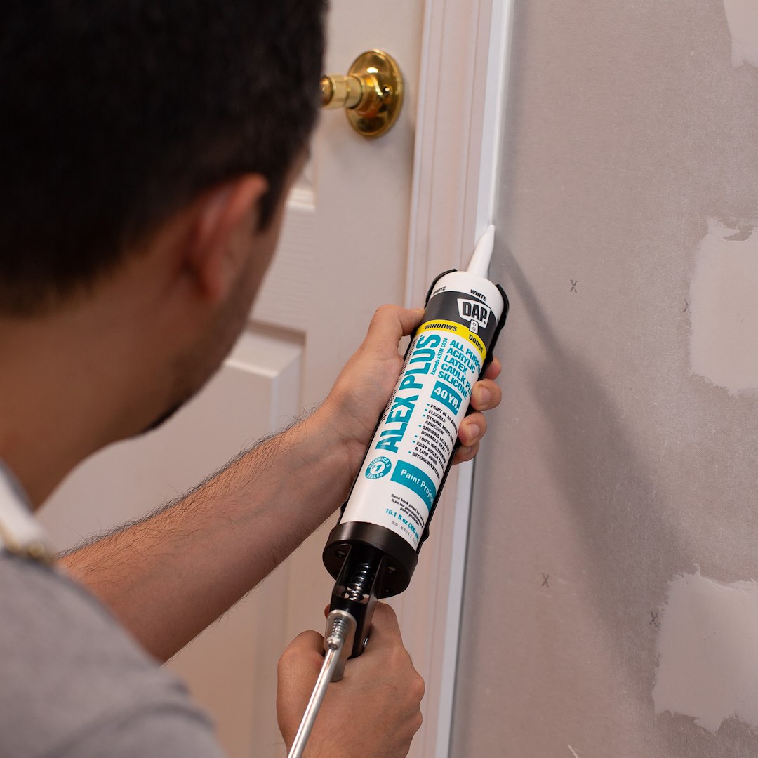 Dap Caulk Sealant, Alex Plus ®, Used for Sealing Siding/ Trim/ Window Frame/ Doors Frame/ Vents/ Corner Joints – 7079818152