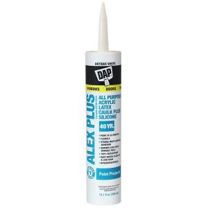 Dap Caulk Sealant, Alex Plus ®, Used for Sealing Siding/ Trim/ Window Frame/ Doors Frame/ Vents/ Corner Joints – 7079818152