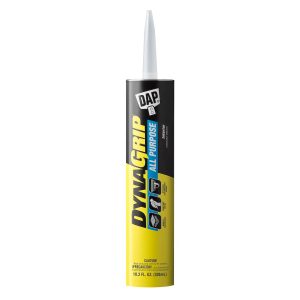 Dap Construction Adhesive, Dynagrip ®, Use for Paneling/ Interior Remodeling and Other Interior Projects, 10.3 Ounce Bottle, Single – 7079827501