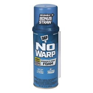 Dap Foam Sealant, Use to Fill Gaps/ Cracks and Stop Air Infiltration Around Door Jambs and Window Frames, Bright White, 12 Ounce – 7565004000