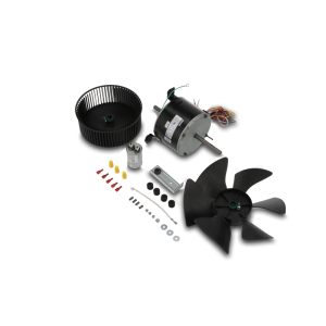 Dometic Air Conditioner Condenser Fan Motor, Fits Dometic Brisk Air Conditioners, With Bracket/ Cage/ Fan Blade/ Capacitor – 3108706.916